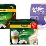 Gratis Verkostung Latte Macchiato, Cappucino, Milka