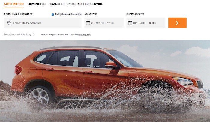 Sixt Mietwoch mit bis zu 50 Rabatt auf Mietwagen gültig von 2 bis 7