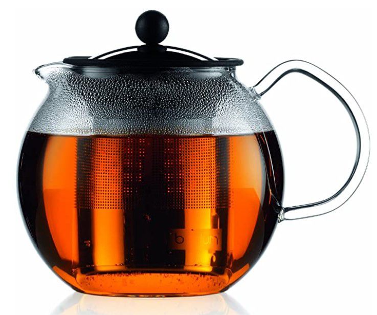 Bodum Assam Teebereiter mit Edelstahlfilter 1 0 L 2 Gläser für 15 99