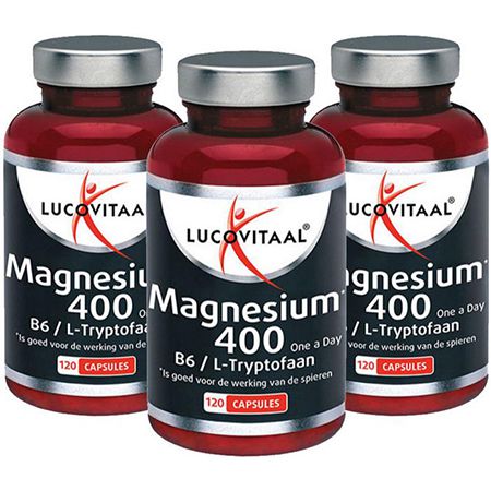 3x Lucovitaal Magnesiumkapseln Mit Vitamin B6 Und L Tryptophan 400 Mg