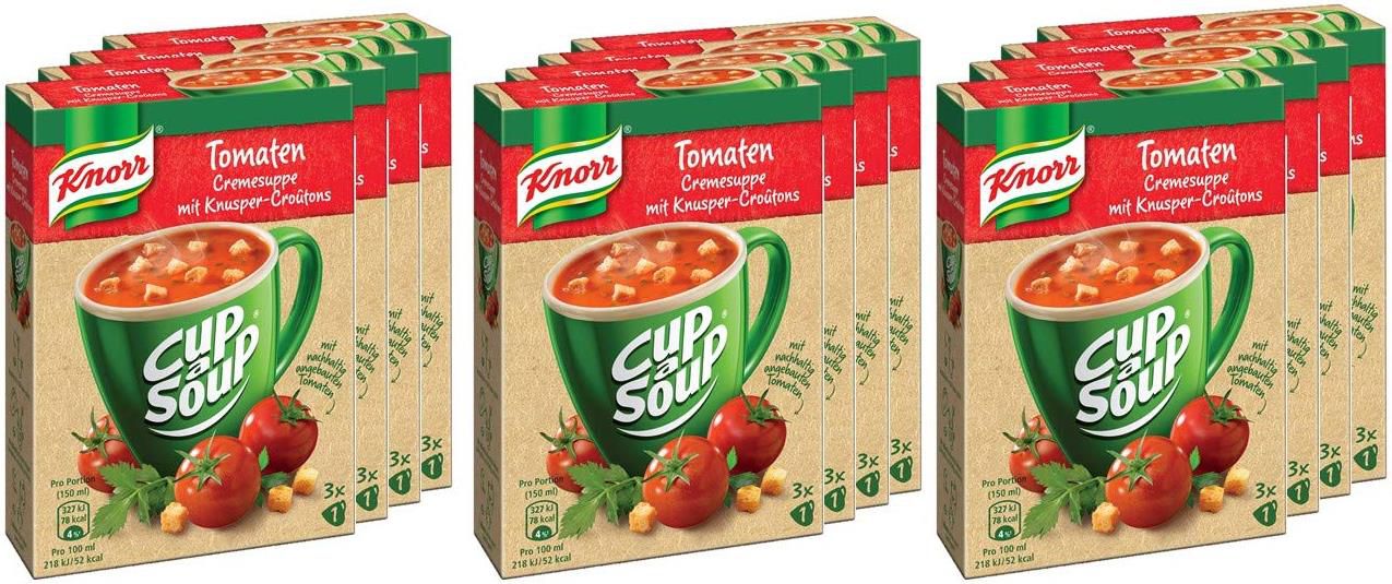 12er Pack Knorr Cup A Soup Tomatencreme Mit Knusper Croutons Ab 8 09