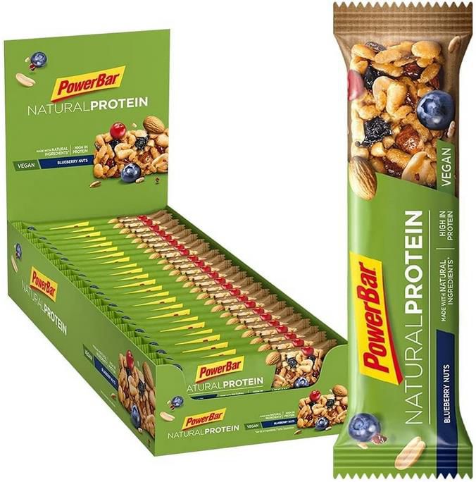 X G Powerbar Natural Protein Blueberry Nuts Veganer Protein Riegel