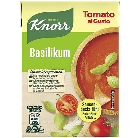 Knorr Tomato Al Gusto Tomatensauce Basilikum 370g Ab 1 27 Prime Sparabo