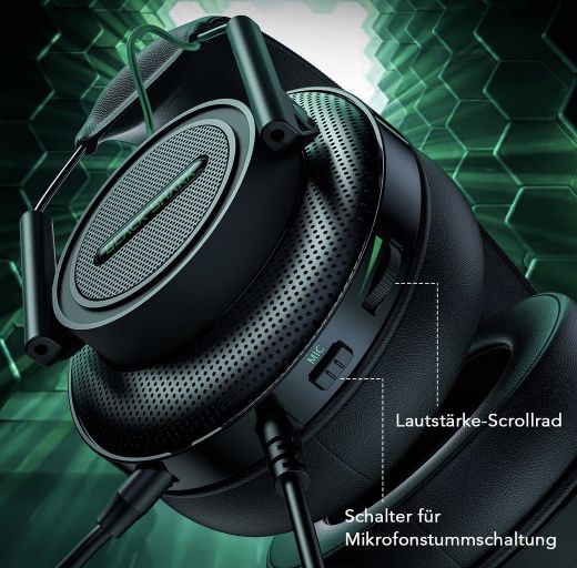 Black Shark Goblin X5 Gaming Headset mit 3 5mm 50mm Treiber für 23 99