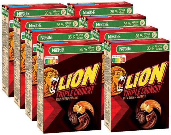 Er Pack Nestle Lion Triple Crunchy Mit Salted Caramel Je G F R