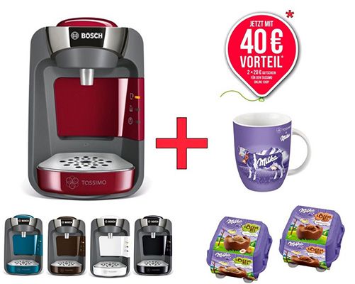 Bosch Tas3202 Tassimo Suny T32 40 Gutschein Milka Tasse