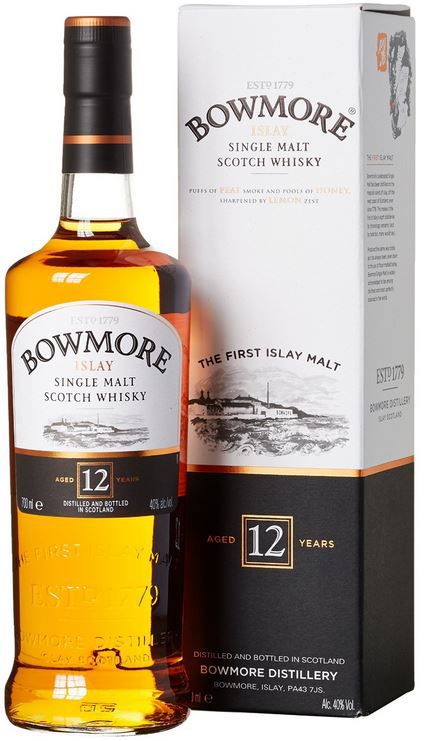 Bowmore 12 Jahre Islay Single Malt Scotch Whisky, 0.7l ab 26,97€ (statt 36€)