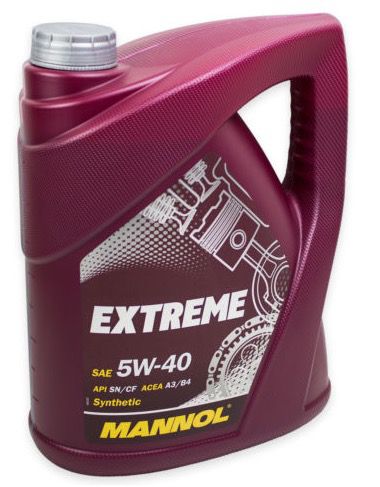 5 Liter Mannol Extreme HC-Synthese 5W-40 Motoröl für 14,99€ (statt 19€)