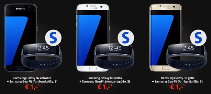 Galaxy S7 + GearFit für 1€ + Gear VR & Gear 360 für 99€ + Vodafone LTE Tarif mit 2GB für 39,99€ mtl.   junge Leute 6GB für 33,33€!