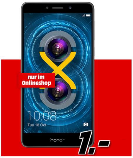 Honor 6X   Dual SIM + eplus Smart Surf mit 1GB + 50 Min/SMS für 11,99€ mtl.