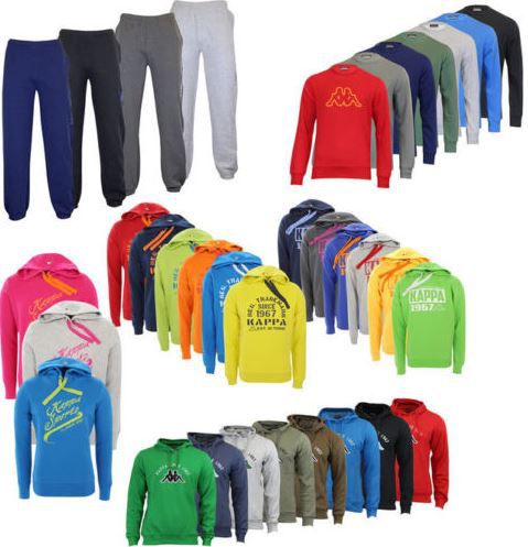Kappa   Herren Hoodies, Sweatshirts und Jogginghosen bis 3XL für 14,99€