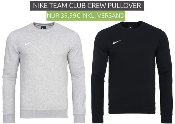 NIKE Team Club Crew Herren Sweatshirt für je 39,99€