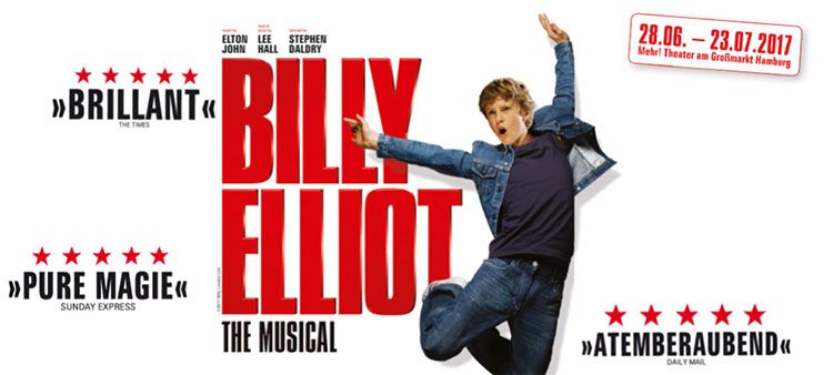 Musical Billy Elliot in Hamburg inkl. ÜN mit Frühstück ab 109€ p.P.