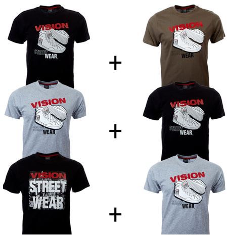 Vision Street Wear   2er Pack Herren T Shirts für 11,99€