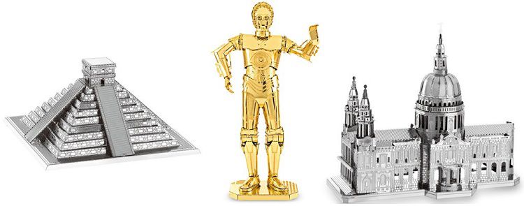 3D Puzzle aus Metall in verschiedenen Motiven ab 2,64€
