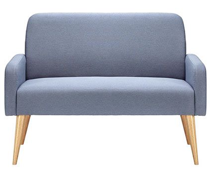 Sofa (Zweisitzer) in Grau blau Mireille für 98,95€