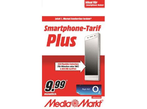 Media Mark Startercard Prepaid:  450 Freieinheiten + 300 MB (o2) für 1€