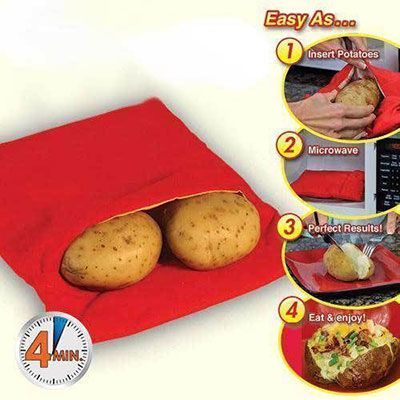 Potato Express   Mit der Mikrowelle Kartoffeln kochen für 1,14€