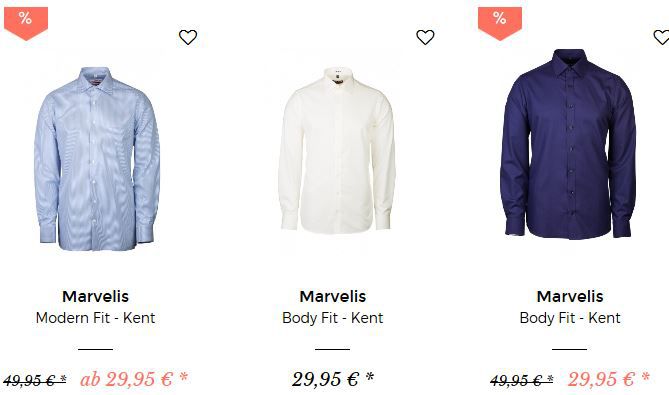 myHemden Sale + 25% Gutschein   z.B. Eterna Kent Hemd in Modern Fit für 30€ (statt 35€)