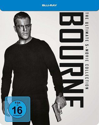 Ausverkauft! Bourne Box (Steelbook)   alle 5 Filme für 28,97€