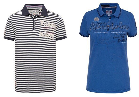29,95€ David Soccx für Poloshirt - Streifen mit oder Camp Damen Poloshirt für 34,95€