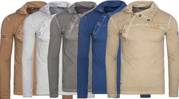 Tazzio Buttons Langarm Shirts statt 20€ für je nur 9,99€
