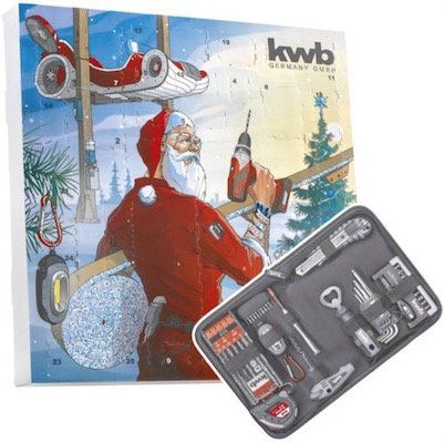 kwb Adventskalender 2017 (24 Türchen mit hochwertigem Werkzeug, inklusive Tasche) für 34,99€ (statt 45€)