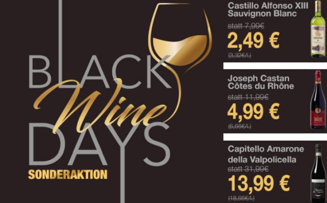 Black Wine Days bei Weinvorteil   Top Weine ab 5,99€