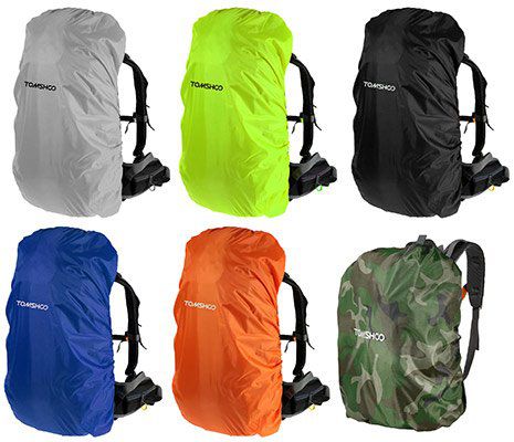 TOMSHOO Regenhülle / Rucksackschutz in verschiedenen Farben für je 0,85€