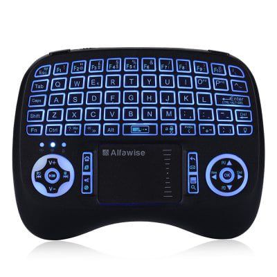 Alfawise KP   810   21T   RGB 2.4G Wireless Keyboard mit Touchpad für 6,99€