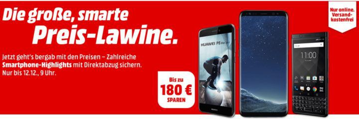 Media Markt Smartphone Lawine: günstige Phones z.B. HTC U11 64GB für 459€