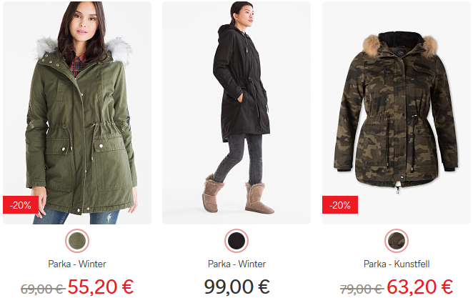 C&A Sale mit bis zu 70% Rabatt   T Shirts ab 2,40€   Winter Parka ab 59€ + 20% ComeBack Gutschein