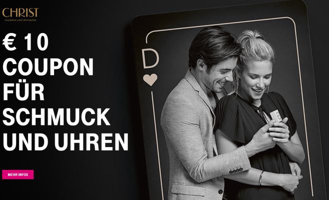 Nur für Telekom Kunden: 10€ Christ Gutschein (On  und offline) gratis