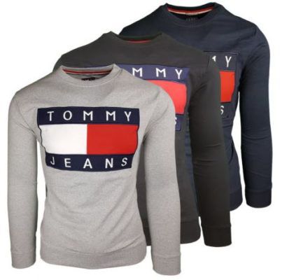 Tommy Hilfiger Herren Sweater 90er Big Flag Logo (M XL) für 33,75€