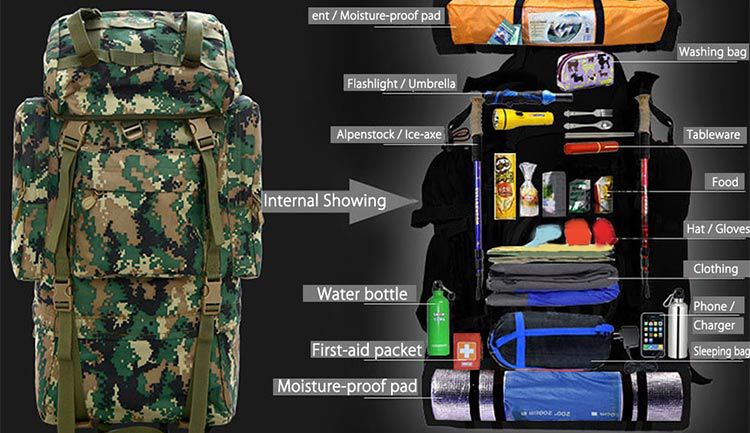 60L Outdoor Rucksack (Marpat Desert) für 38,21€