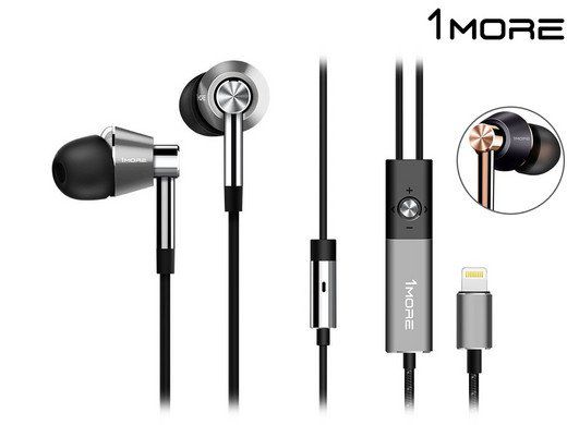 1MORE In Ear Kopfhörer mit Lightning Anschluss für 49,95€ (statt 67€)