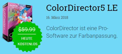 Nur heute! ColorDirector 5 LE kostenlos