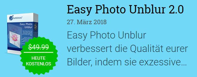 Easy Photo Unblur 2.0 (Vollversion, Windows) gratis
