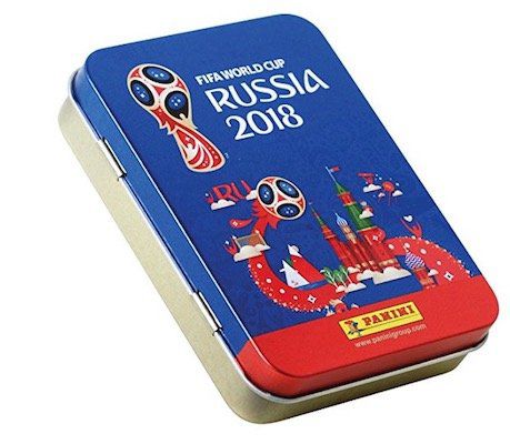 Vorbei! 20er Pack Panini WM 2018 Sticker Tüten in Metalldose für 4,99€ (statt 15€)   Plus Produkt