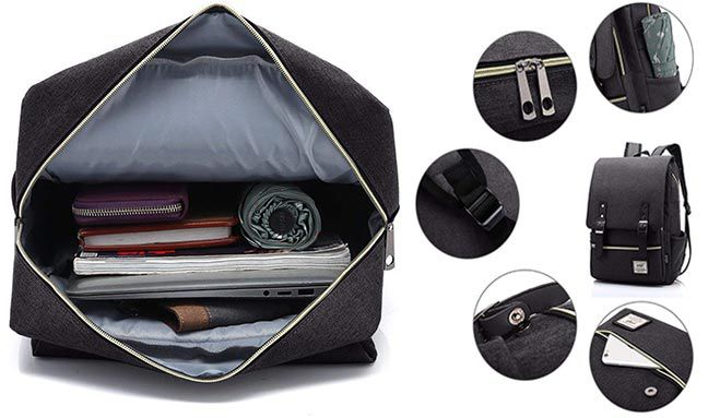 Nlyefa Laptop Rucksack im klassischen Design für 17,39€ (statt 29€)