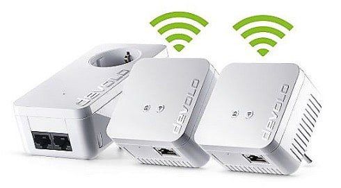 devolo dLAN 550 WiFi Network Kit mit 3 Adapter + CAT6 Kabel für 99€ (statt 129€)