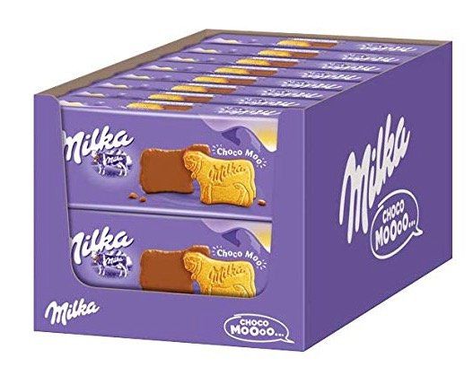 Vorbei! 16er Pack Milka Choco Moo   Keks mit zarter Alpenvollmilch Schokolade je 200g für 14,32€ (statt 29€)