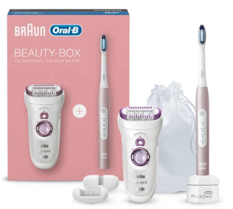 BRAUN & Oral B Beauty Box Epilierer und Schallzahnbürste für 84€ (statt 110€)