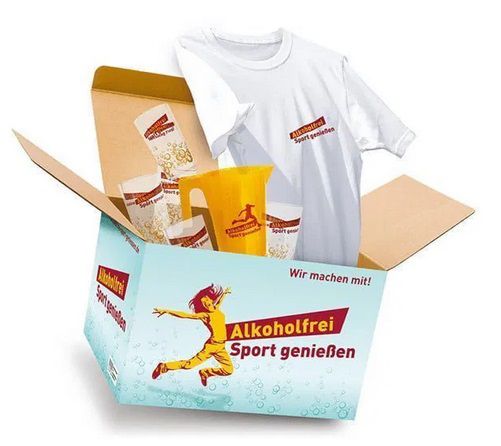 Aktionsbox „Alkoholfrei Sport genießen“ kostenlos ordern