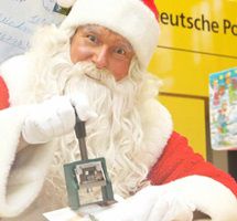 Weihnachtspost vom Weihnachtsmann erhalten