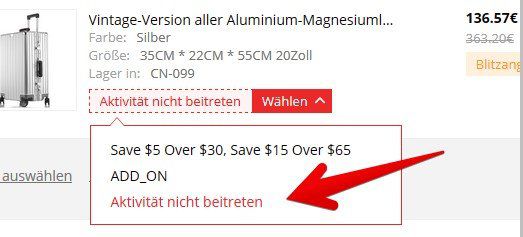 Stabiler Trolley aus Aluminium Magnesium Legierung für 103,25€