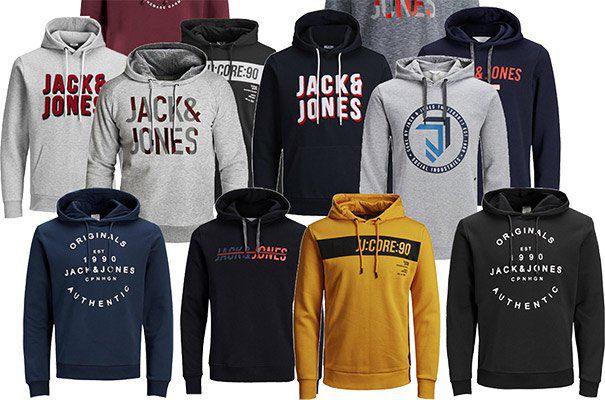 3er Pack: Jack & Jones Hoodies in vielen Varianten für je 48,96€   nur 16,32€ pro Hoodie