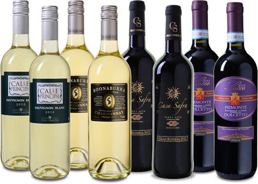 8 Flaschen: Wein Probierpaket Frühling mit u.a. Calle Principal Sauvignon Blanc für 39,99€
