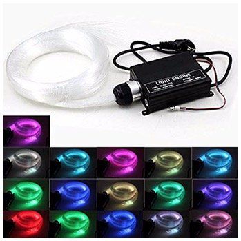 VINGO 16 Farben RGB LED-Glasfaser Sternenhimmel dimmbar für 39,59