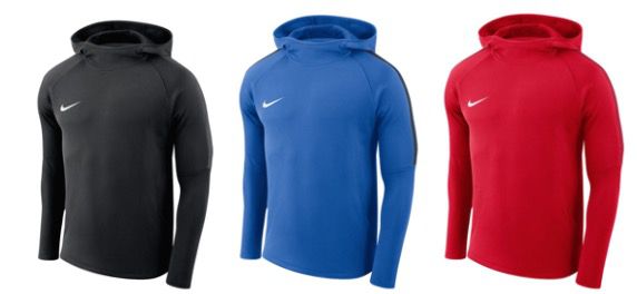Nike Kapuzenpullover Academy 18 in verschiedenen Farben für 21,95€ (statt 28€)